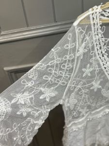 Lace Sheer White Dress
