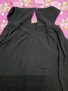 Cold Shoulder Black Top