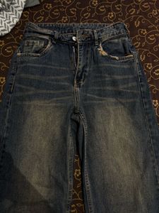 Wide Leg Vintage Denim Jeans