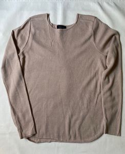 Beige Long Sleeve Top