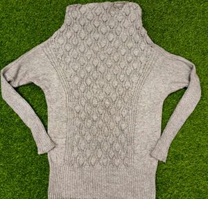 Imported Grey Knit Sweater
