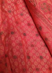 Pink Floral Saree