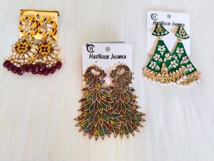 Earings Combo Of 3 Pairs
