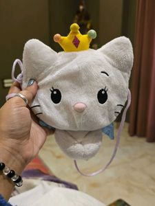 Cute Cat Plush Sling Bag