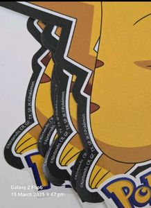 PROMOTIONAL STICKER NISSIN RAMEN CAPTAIN PIKACHU