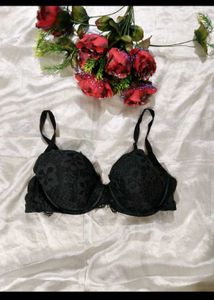 Black Lace Bra