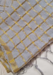 Dupatta Gray And Golden