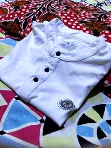 White Henley Shirt - Men&#39;s Small
