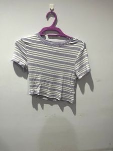 Striped Crop Top