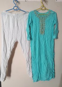 Cotton Kurti With Cotto