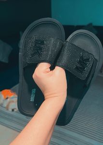 Michael Kors Embellished Platform Slide Sandal