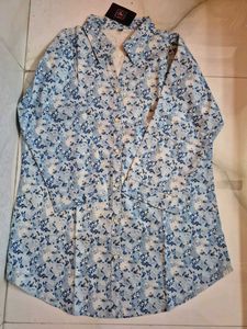Blue Floral Shirt