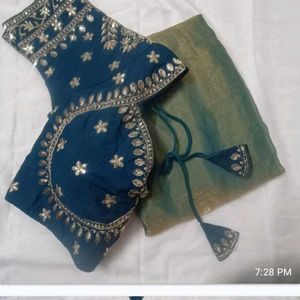 Embroidered Saree Blouse