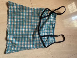 Cute Plaid Camisole Top