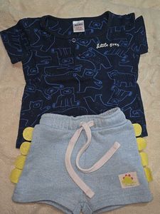 Boys Tshirt & Shorts Set - 3-6m