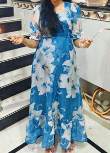 Floral Chiffon Maxi Dress