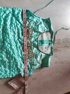 Beautiful - GreenAqua Dress For Childern