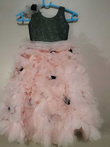 Pink Multilayered Gown.