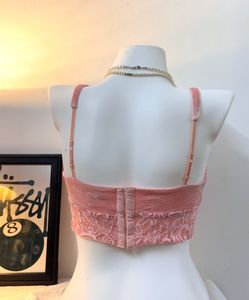 Blush Velvet Corset Top