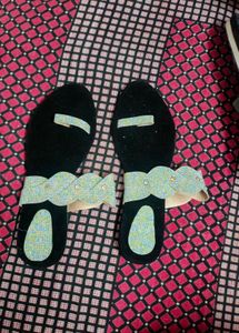 Sparkly Braided Sandals