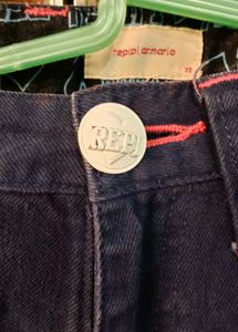 Navy Blue Mini Shorts
