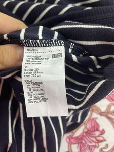 Striped Tank Top-Halter Neck