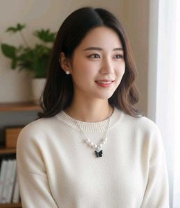 Butterfly Pearl Necklace