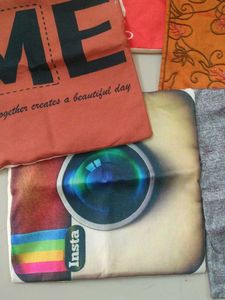 8 Assorted Throw Pillow Covers