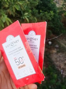 Combo Pack Of 2 ❤️ Dot &amp; Key Tinted Sunscreen 🌞