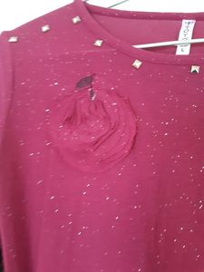 Skirt With Metching Stretch Top Looking Designer