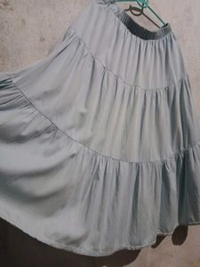 Blue Midi Skirt