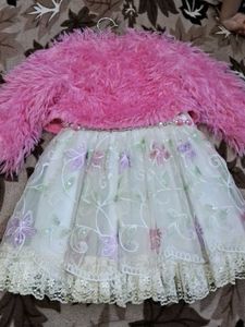 Cute Girls Party Dress with Jacket