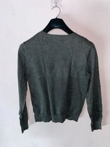Gray Button-Down Cardigan
