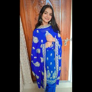 (Size~XL)Royal blue salwar kameez🌷