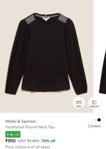 Mark And Spencer Top With Tag