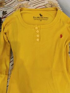 Yellow Long Sleeve Top