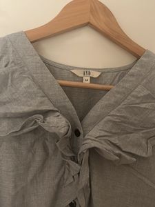 Cut Sleeve Dress With Belt