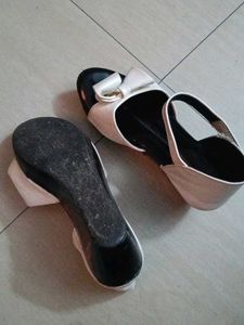 Fancy White Sandel for girls With Heels