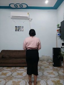 Cute Pink Crop Cardigan top