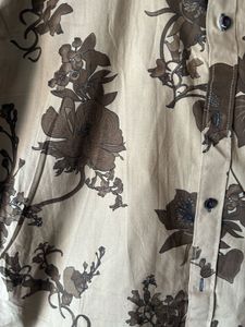 Floral Print Half Sleeve Shirt XL