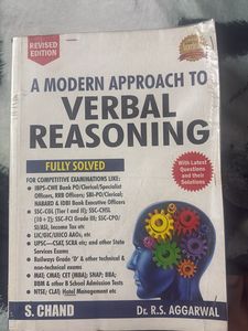 Verbal Reasoning By Dr R.S. Aggarwal