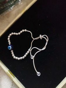 Pure Silver Evil Eye Bracelet -6gm