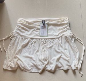 🫧 ✨ H&M White Ruffled Mini Skirt