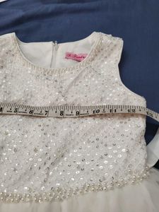 White Dress Bust  26 Waist 24 Length 38