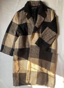 ZARA Women Checked Coat