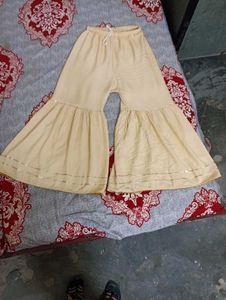 Ladies Tan Palazzo Pants