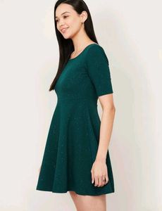 Ginger by lifestyle, Women A-line Green Dress