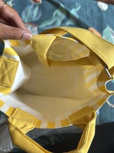Nina Ricci Yellow Stripe Tote