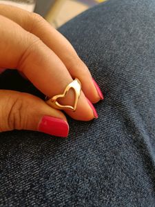 Anti-tarnish Heart Ring