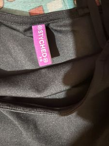 Black One-Shoulder Mini Dress